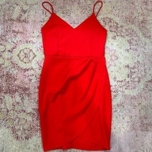 Lulus Forever Your Girl Mini Dress Red Large (L)